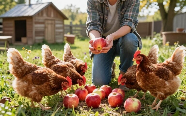 can chickens have apples