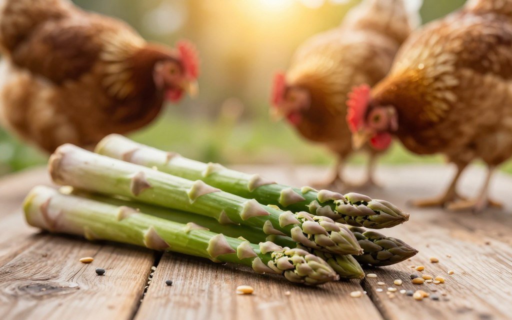 can chickens have asparagus