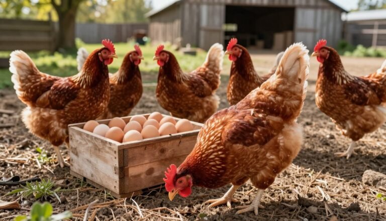 rhode island red chickens egg production