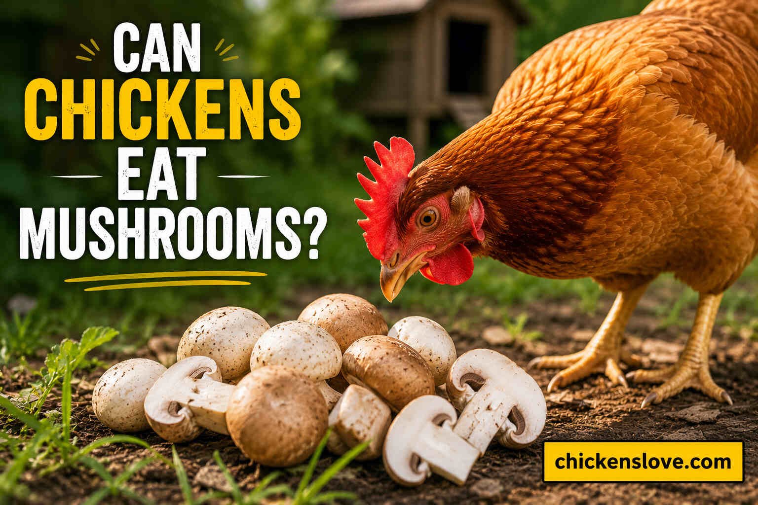 can chickens eat mushrooms