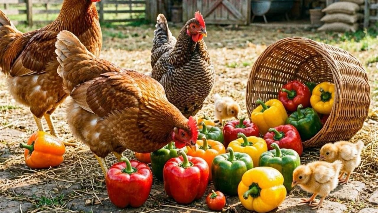 can chickens have peppers