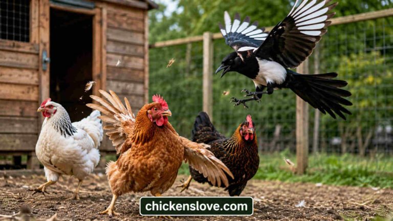 do magpies attack chickens